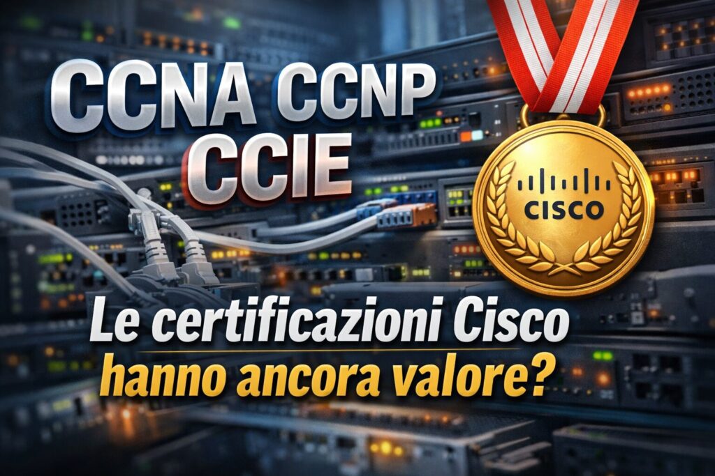 Le certificazioni Cisco hanno ancora valore nel 2026? 1 Le certificazioni Cisco valgono